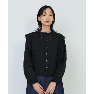 ブラウス シャツ インドレースピンタックブラウス レディース