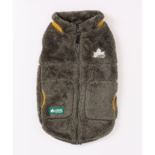 犬 服 LOGOS/ポイントカラーボアベスト中型犬25a