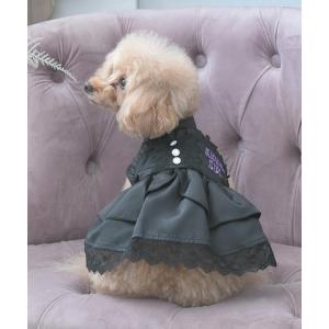 犬 服 ANNA SUI/サテンドレス