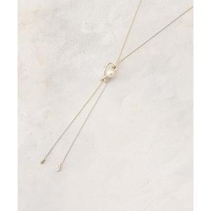 ネックレス パール調メタルスライドネックレス レディースの買取情報