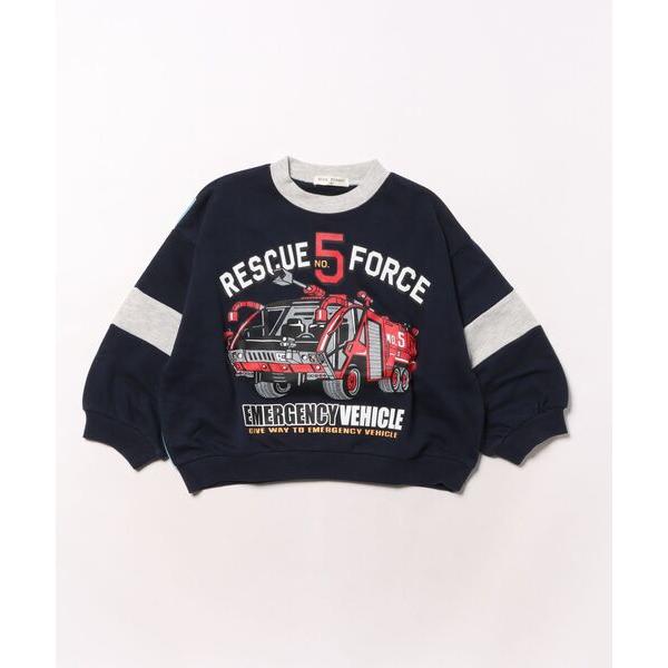 トレーナー ＫＲ　裏毛働く車トレーナー キッズ 子供服 男の子