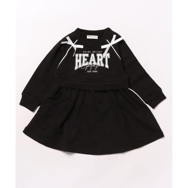 ワンピース ＫＲ　裏毛切替ワンピース キッズ 子供服 女の子