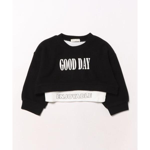 トレーナー ＫＲ　テレコ起毛レイヤードトレーナー キッズ 子供服 女の子