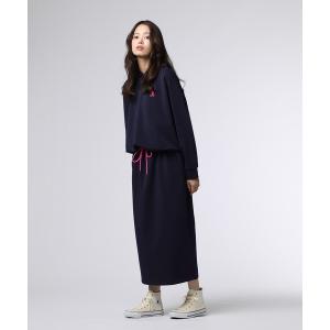 ワンピース 「WOMEN」フーデッド ロングワンピース