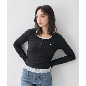 tシャツ 「WEB限定」ヘンリーネックレース付プ...の商品画像