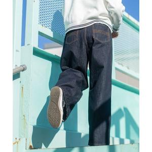 ジーンズ デニム デニムパンツ 13OZデニム ワイドタックパンツ レディース