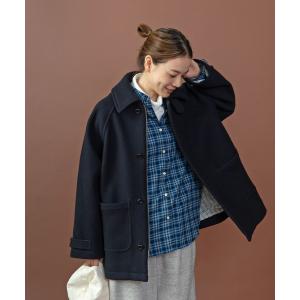 コート アウター メルトンマリンコート レディース