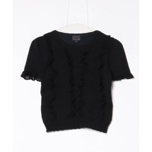 「FENDI」 半袖ニット 38 ブラック レディース