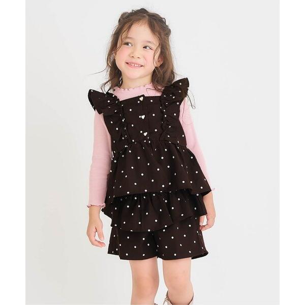 セットアップ 「ジュニア対応」フリルチュニック＆ティアードキュロットセット キッズ 子供服 女の子