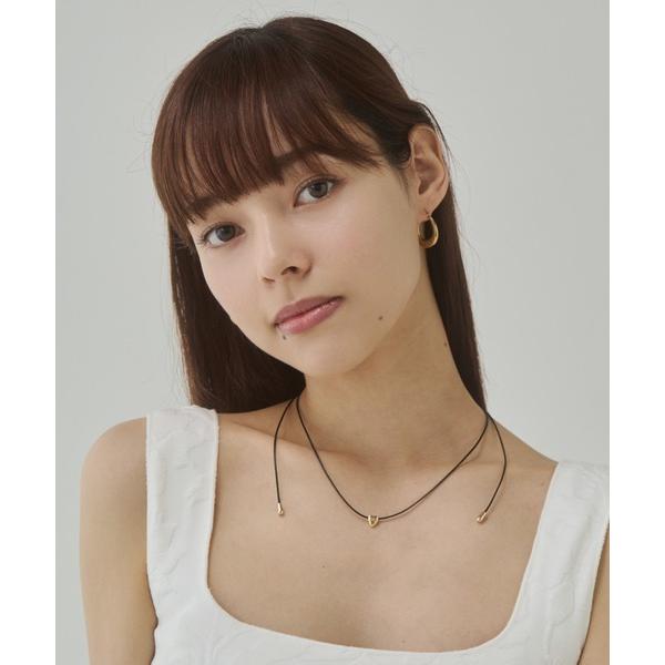 チョーカー ハートモチーフ コードチョーカー ネックレス レディース