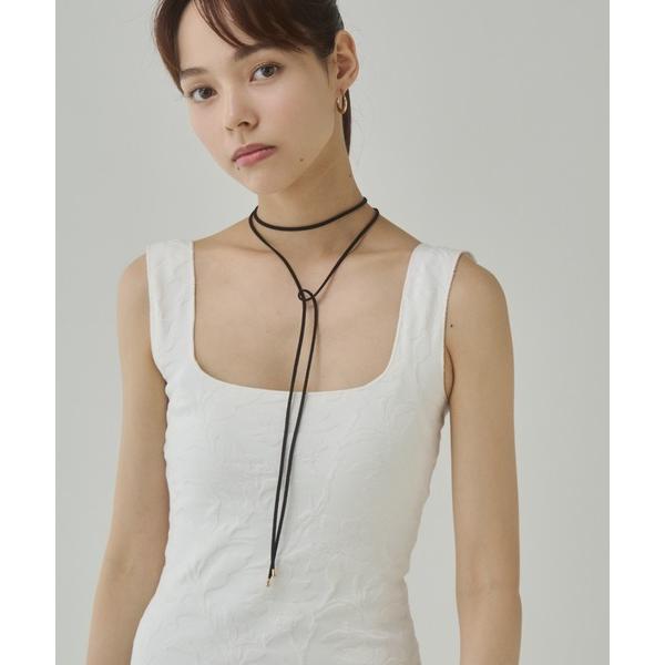 チョーカー フェイク スウェード コードチョーカー レディース