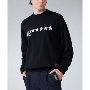 セーター ニット 「MENS」「メンズ」ウール混星ロゴニット メンズ