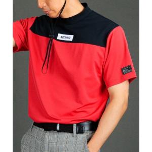 tシャツ 「MENS」「メンズ」胸切替UV冷感プルオーバー メンズ