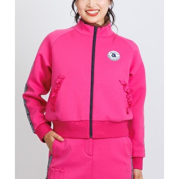 ブルゾン アウター 「LADIES」ロゴラインダンボールブルゾン レディース