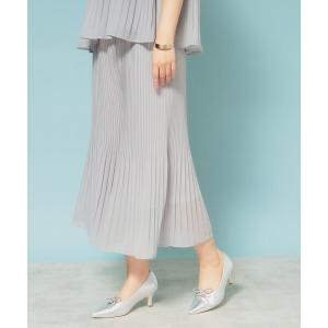 パンツ 「新色／ウエストゴム／ウォッシャブル」プリーツパンツ レディース