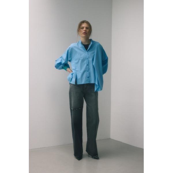 ジーンズ デニム デニムパンツ 「PLUS」スウィッチングバイカラーデニム レディース