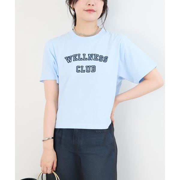tシャツ 「SPORTY ＆ RICH」”WELLNESS CLUB”ロゴプリントTシャツ レディー...