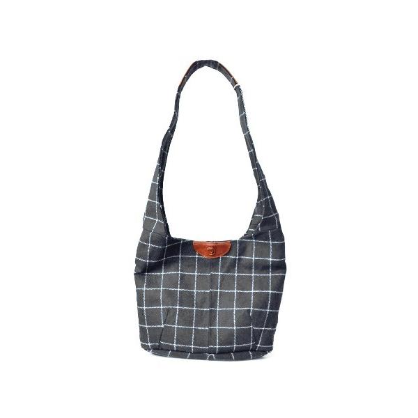 ショルダーバッグ バッグ ウール＆本革ショルダーバッグ レディース