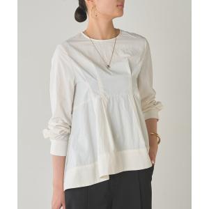 ブラウス シャツ Aラインペプラムブラウス レディース