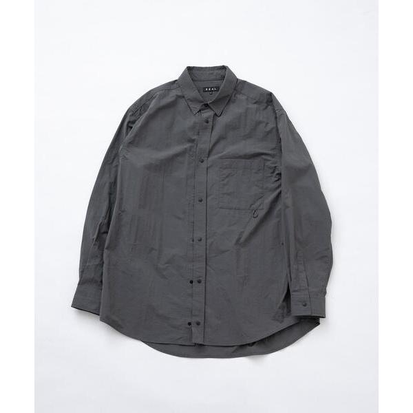 シャツ 「撥水/UVカット」「UR TECH」ナイロンタッサーロングスリーブシャツ メンズ