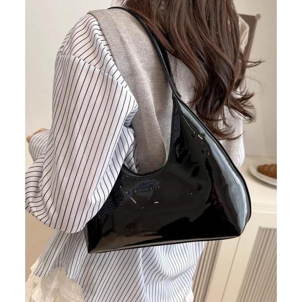 ショルダーバッグ バッグ グロッシーホーボーミニバッグ レディース