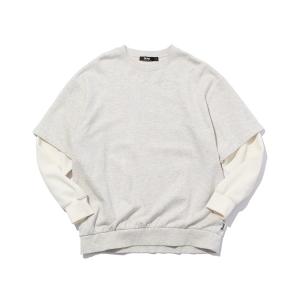 トレーナー スウェット LAYERED SLEEVE CREW NECK メンズ レディース
