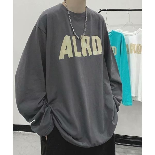 tシャツ サロンルーズシルエットプリントロングTシャツ メンズ レディース