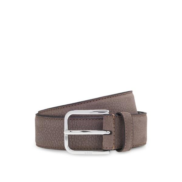 ベルト イタリアンヌバック ベルト ポリッシュピンバックル メンズ