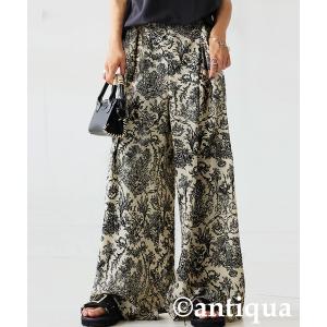 パンツ トワルドジュイ柄 ワイドパンツ レディース