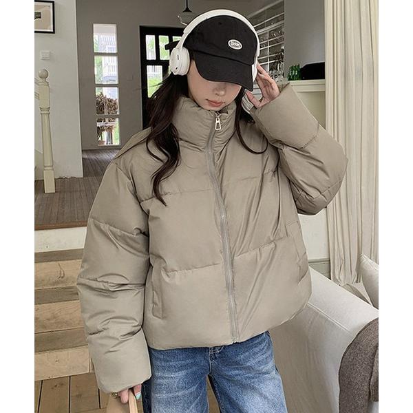 ダウンコート ダウンジャケット 中綿 ショート丈 ボリューム ダウンジャケット culw858 レデ...