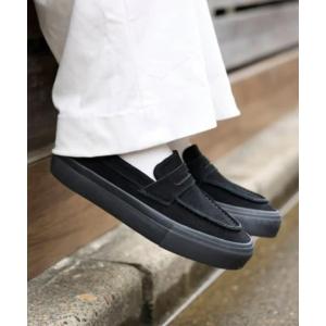 スリッポン 「STANCLAN」PENNY Suede Black Mono メンズ レディース