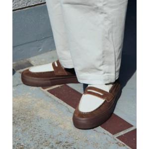 スリッポン 「STANCLAN」PENNY Suede Blown X Off white メンズ レディース