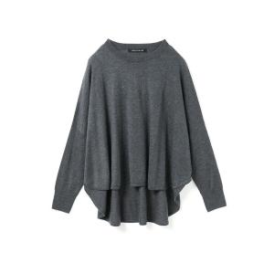 ニット セーター mizuiro ind フロントシームコクーンプルオーバー レディース