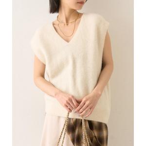 ニット セーター フォックスウール ニットベスト レディース