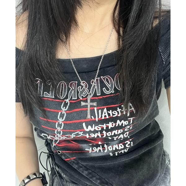 ネックレス アンティーククロスネックレス レディース メンズ