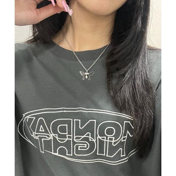 ネックレス アンティークバタフライネックレス レディース メンズ