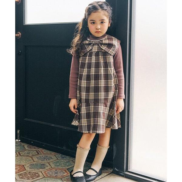 ジャンパースカート 「ジュニア対応」3wayリボンジャンスカ キッズ 子供服 女の子