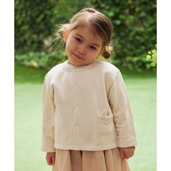 カーディガン 「10mois(ディモワ)」裏毛カーディガン 70-80・80-90・90-100cm...