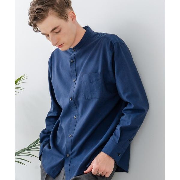 シャツ 「Blue Standard:ブルースタンダード」フレンチリネンミックス 長袖 リラックスフ...