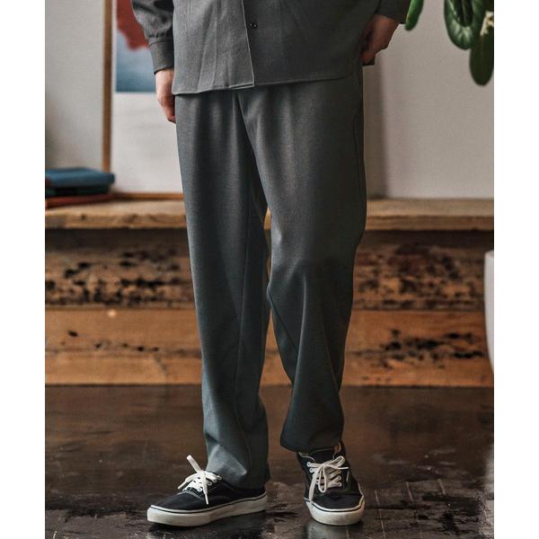 パンツ mp13976- ウールライクTECHワイドテーパードパンツ(CA05-55500) メンズ