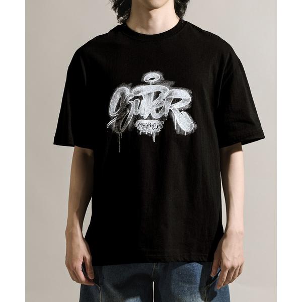 tシャツ 7D7 グラフィティアートTシャツ プリントＴ SUIPER オーバーサイズ メンズ レデ...