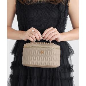 ポーチ バニティ ポーチ キルト メイクポーチ トラベル ロージア レディース