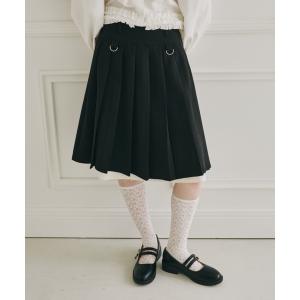 スカート layered medium pleats skirt / レイヤード風ミディスカート