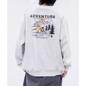 トレーナー スウェット 「ag」「GERRY/ジェリー」バリエーションプリント ライトウォーム裏起毛 クルーネックスウェット メンズ レディース