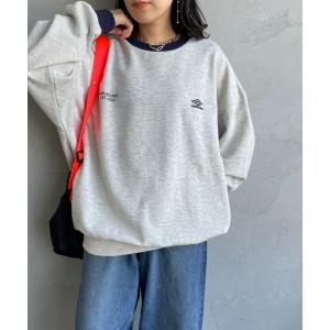 トレーナー スウェット 「UMBRO/アンブロ」 別注 ワンポイント刺繍ロゴ クルーネックスウェット「追加」 レディース メンズ