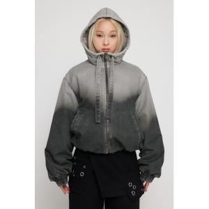 ブルゾン アウター GRADATION COTTON HOODIE ブルゾン レディース