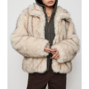 ブルゾン アウター POCKET POINT FAUX FUR コート レディース