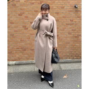 ステンカラーコート コート 「累計販売5000枚！選べる4色」「3サイズ展開XS-M」スタンドカラーメルトンロングコート「低身長サイズ有」「動画有」