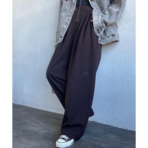 パンツ 「UMBRO/アンブロ」 別注 ワンポイント刺繍ロゴ トラックパンツ レディース メンズ