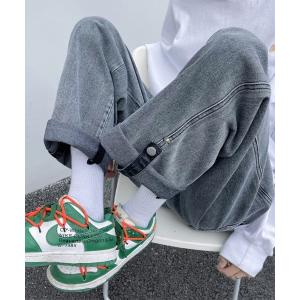 ジーンズ ワイド デニムパンツ ロールアップ ビンテージウォッシュ ジーパン -ARCADE Limited Line- メンズ レディース